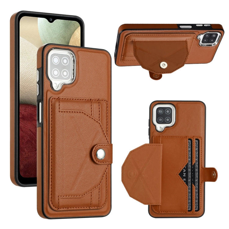 Shockproof Leather Phone Case with Card Holder, For Samsung Galaxy A12 4G / M12, For Samsung Galaxy A32 5G