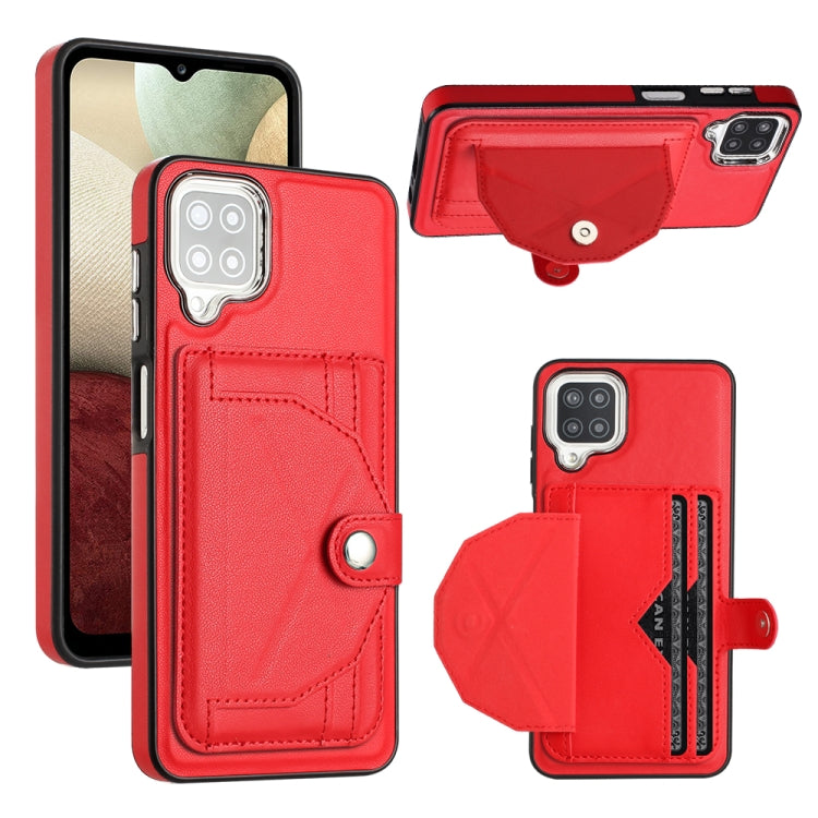 Shockproof Leather Phone Case with Card Holder, For Samsung Galaxy A12 4G / M12, For Samsung Galaxy A32 5G