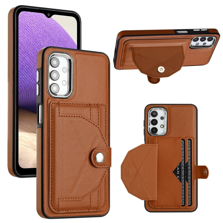 Shockproof Leather Phone Case with Card Holder, For Samsung Galaxy A12 4G / M12, For Samsung Galaxy A32 5G