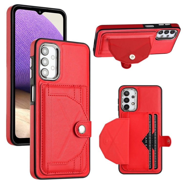 Shockproof Leather Phone Case with Card Holder, For Samsung Galaxy A12 4G / M12, For Samsung Galaxy A32 5G