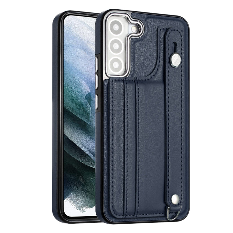 Shockproof Leather Phone Case with Wrist Strap, For Samsung Galaxy A22 5G, For Samsung Galaxy S21 FE 5G, For Samsung Galaxy A32 4G, For Samsung Galaxy A72 4G / A72 5G