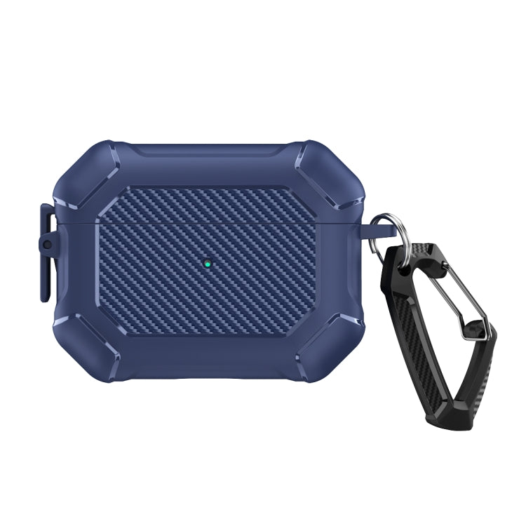 Carbon Brazing Dimension TPU+PC Headphone Protective Cover with Switch Lock & Carabiner, For AirPods Pro 2