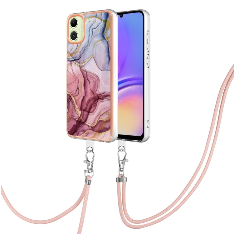 Electroplating Marble Dual-side IMD Phone Case with Lanyard