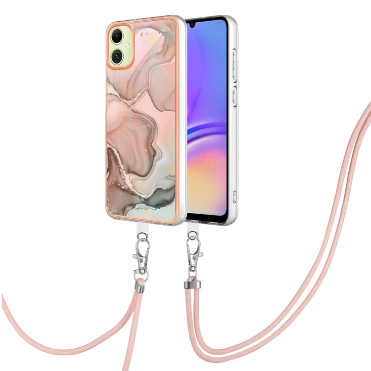 Electroplating Marble Dual-side IMD Phone Case with Lanyard