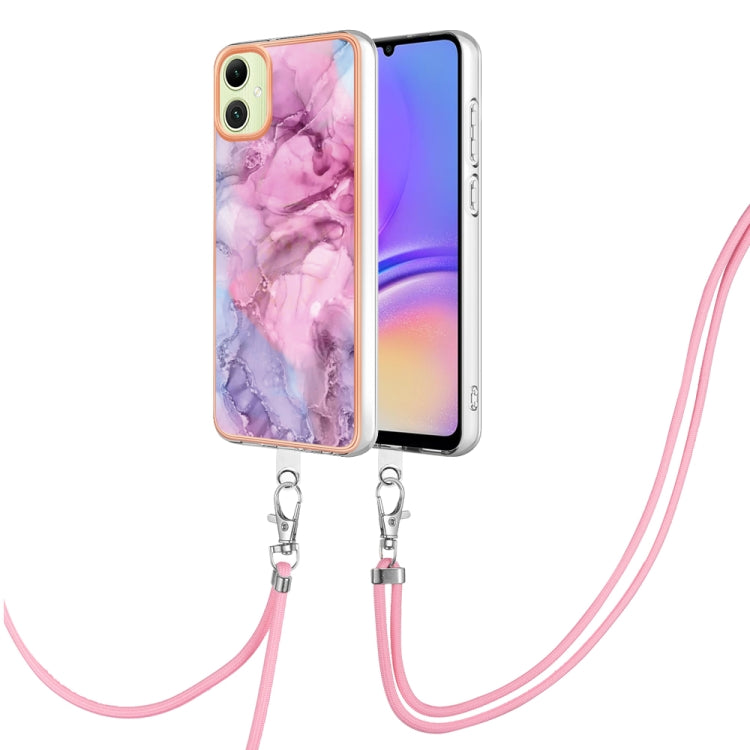 Electroplating Marble Dual-side IMD Phone Case with Lanyard