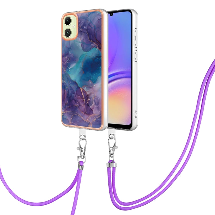 Electroplating Marble Dual-side IMD Phone Case with Lanyard