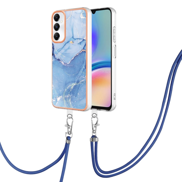 Electroplating Marble Dual-side IMD Phone Case with Lanyard