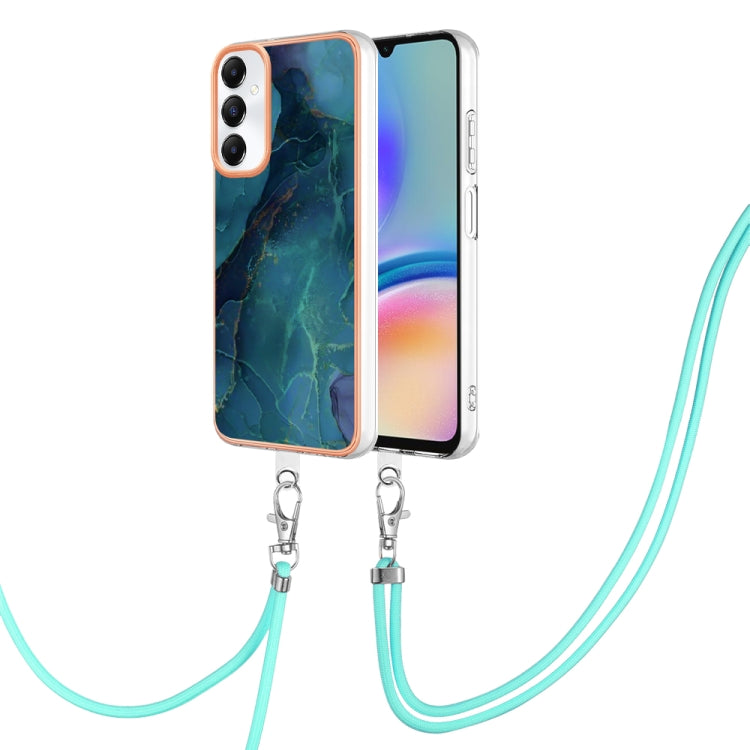 Electroplating Marble Dual-side IMD Phone Case with Lanyard