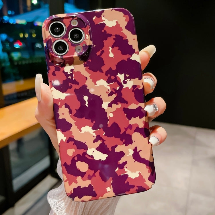 Precise Hole Camouflage Pattern PC Phone Case, For iPhone 14 Pro, For iPhone 14 Pro Max, For iPhone SE 2022 / 2020 / 8 / 7