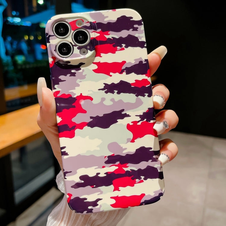 Precise Hole Camouflage Pattern PC Phone Case, For iPhone 13 mini, For iPhone 12, For iPhone 12 Pro Max
