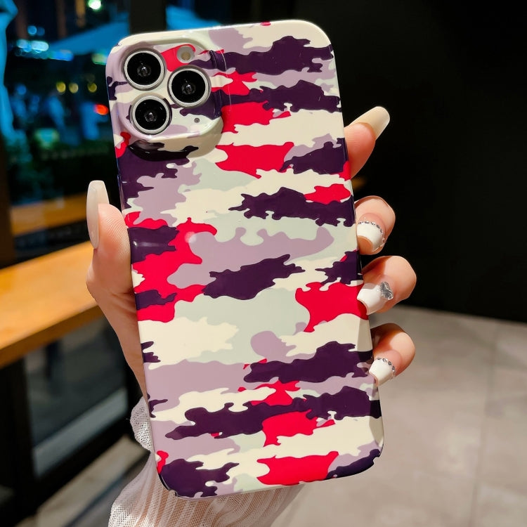 Precise Hole Camouflage Pattern PC Phone Case, For iPhone 11, For iPhone 11 Pro, For iPhone X / XS
