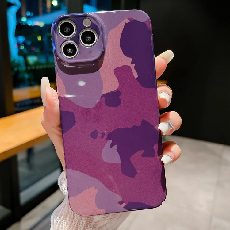 Precise Hole Camouflage Pattern PC Phone Case, For iPhone 12 Pro, For iPhone 12 mini, For iPhone 11 Pro Max