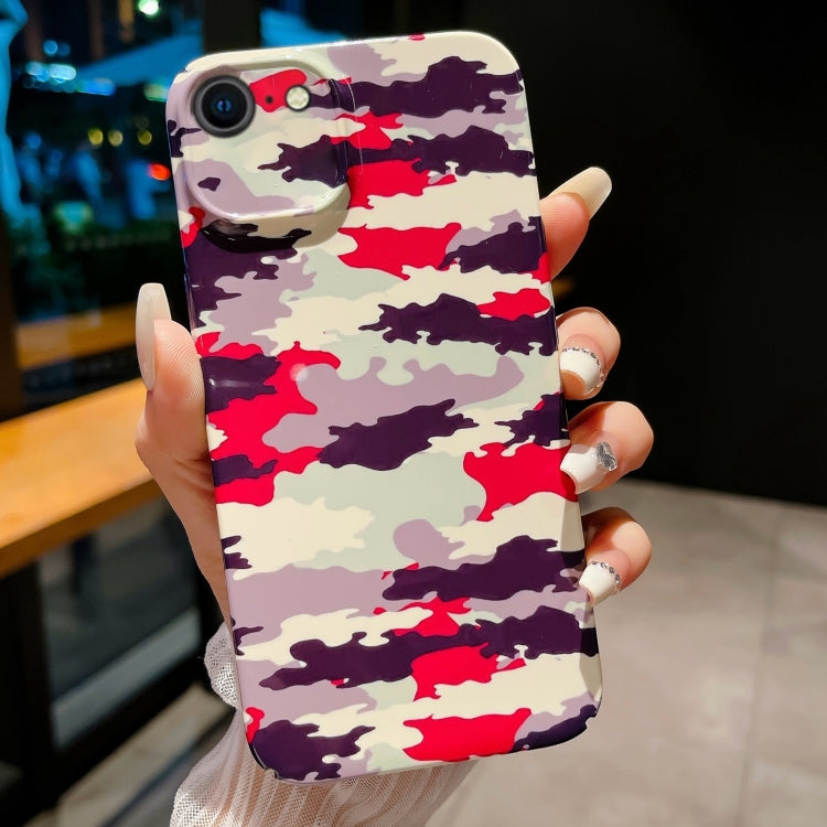 Precise Hole Camouflage Pattern PC Phone Case, For iPhone 14 Pro, For iPhone 14 Pro Max, For iPhone SE 2022 / 2020 / 8 / 7