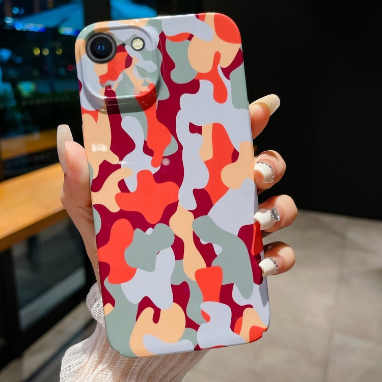 Precise Hole Camouflage Pattern PC Phone Case, For iPhone 14 Pro, For iPhone 14 Pro Max, For iPhone SE 2022 / 2020 / 8 / 7