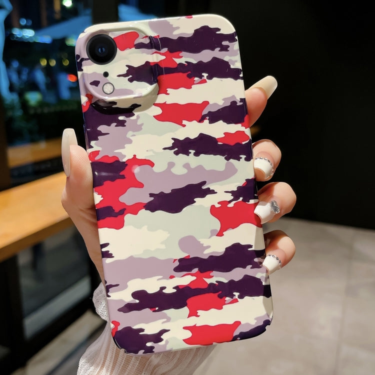 Precise Hole Camouflage Pattern PC Phone Case, For iPhone XR, For iPhone XS Max, For iPhone 8 Plus / 7 Plus