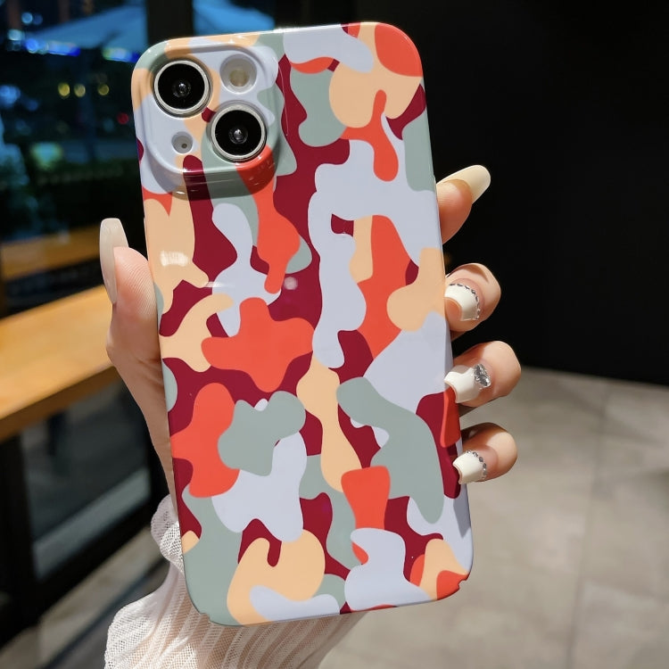 Precise Hole Camouflage Pattern PC Phone Case, For iPhone 15 Pro Max, For iPhone 15 Pro, For iPhone 15 Plus