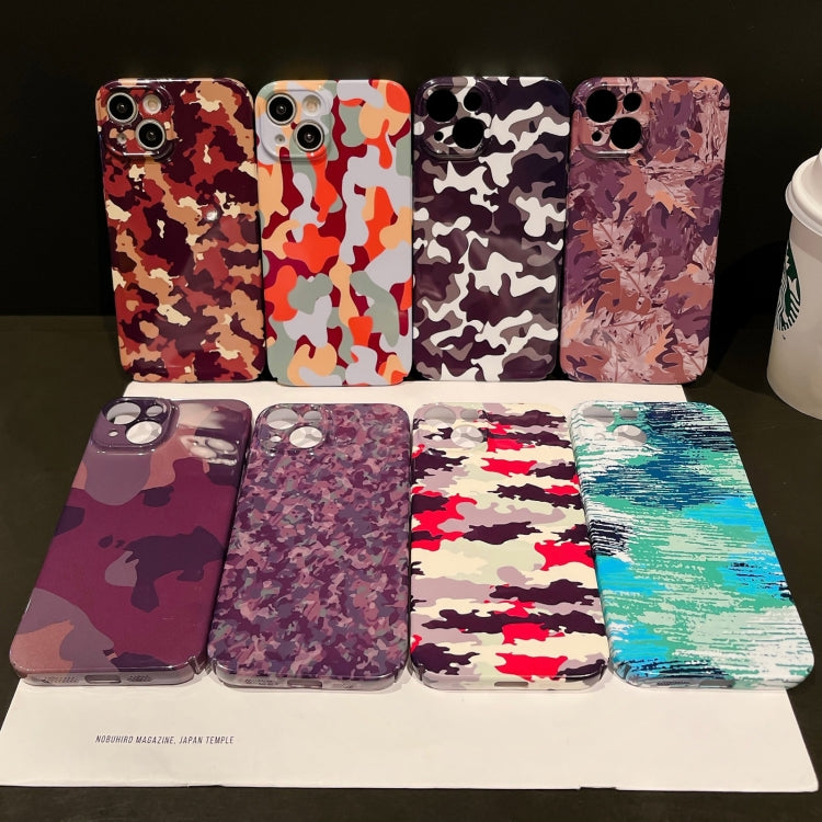Precise Hole Camouflage Pattern PC Phone Case, For iPhone 15 Pro Max, For iPhone 15 Pro, For iPhone 15 Plus