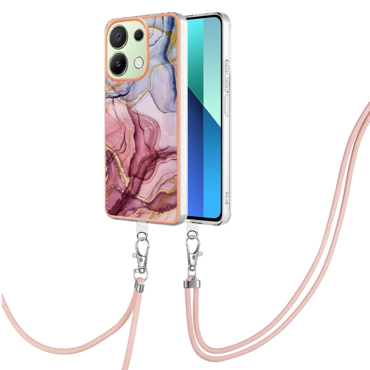 Electroplating Marble Dual-side IMD Phone Case with Lanyard