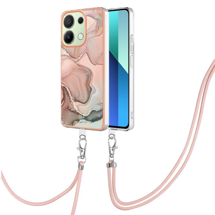 Electroplating Marble Dual-side IMD Phone Case with Lanyard