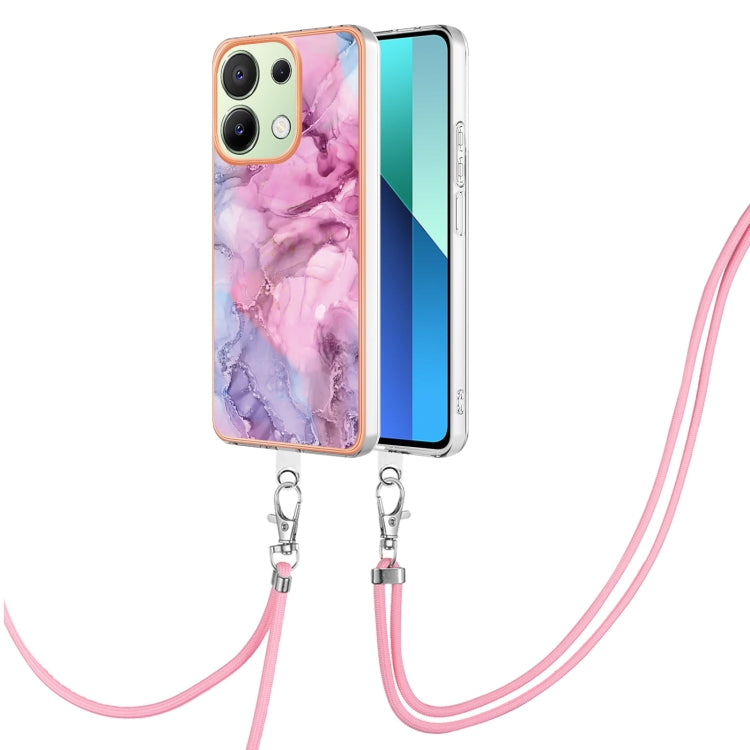 Electroplating Marble Dual-side IMD Phone Case with Lanyard