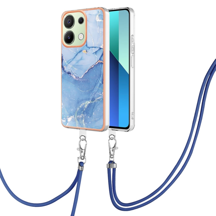 Electroplating Marble Dual-side IMD Phone Case with Lanyard