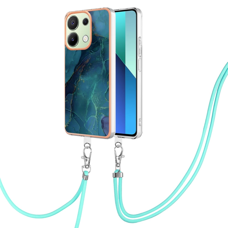 Electroplating Marble Dual-side IMD Phone Case with Lanyard