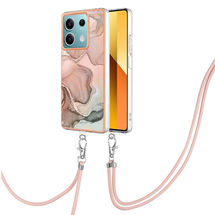Electroplating Marble Dual-side IMD Phone Case with Lanyard