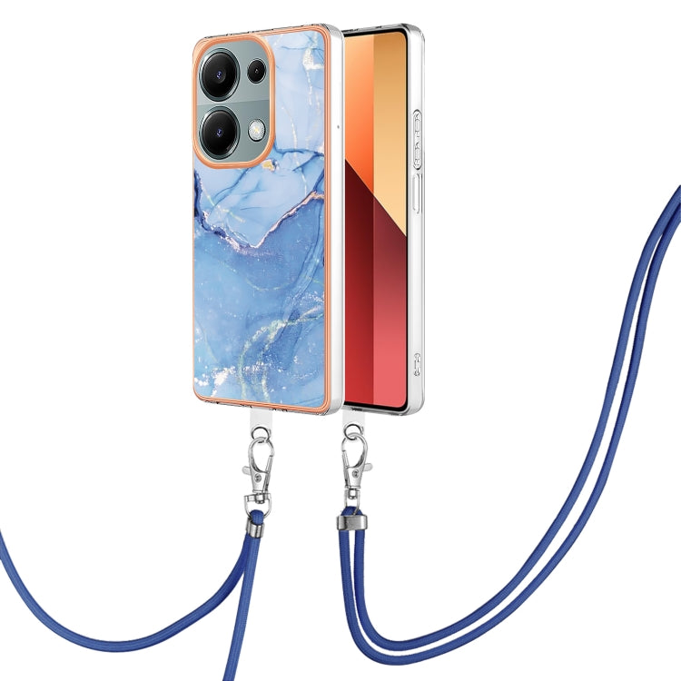 Electroplating Marble Dual-side IMD Phone Case with Lanyard