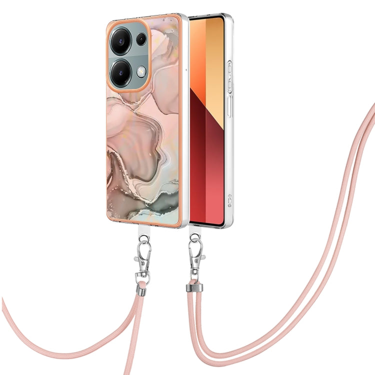 Electroplating Marble Dual-side IMD Phone Case with Lanyard