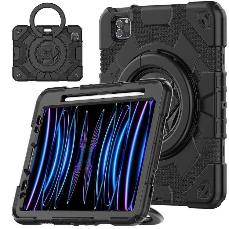 Spider Rotation Handle Silicone Hybrid PC Tablet Case, For iPad Pro 11 2022 / 2021 / 2020