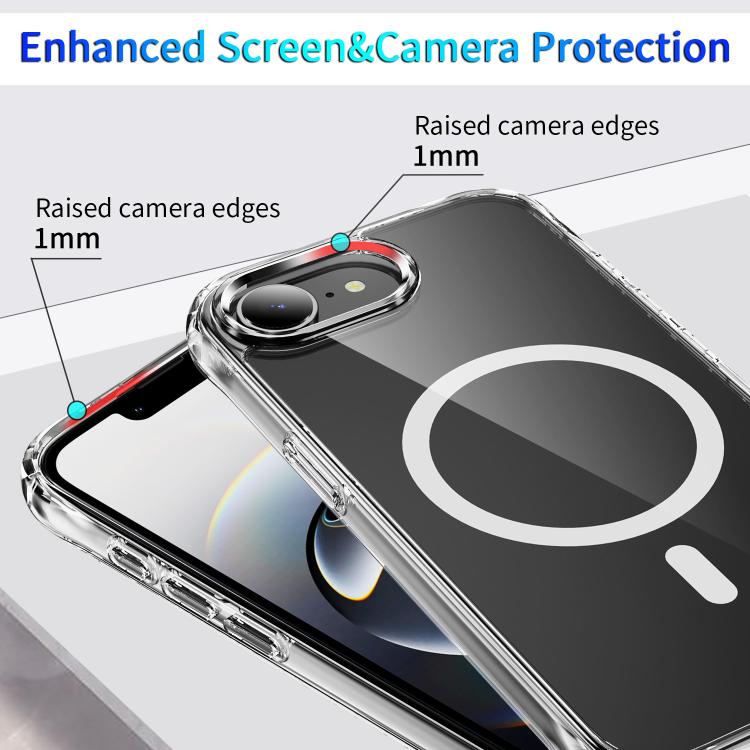 Four Corner Airbags MagSafe Magnetic Phone Case, For iPhone 16e, For iPhone 16 Pro Max, For iPhone 16 Pro, For iPhone 16 Plus, For iPhone 16, For iPhone 15 Pro Max, For iPhone 15 Pro, For iPhone 15 Plus, For iPhone 15