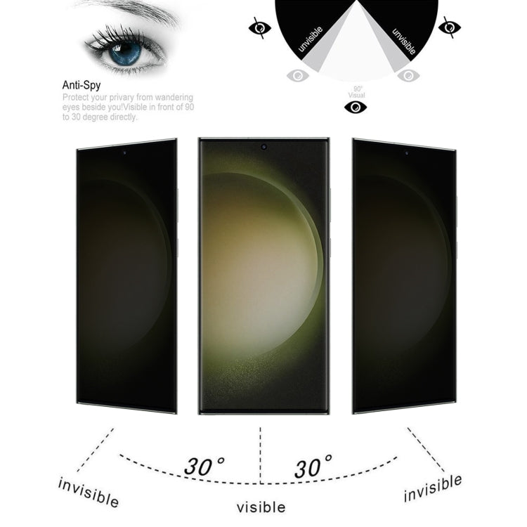 Ultrathin 3D Curved Edge Privacy Tempered Glass Film, Support Unlock