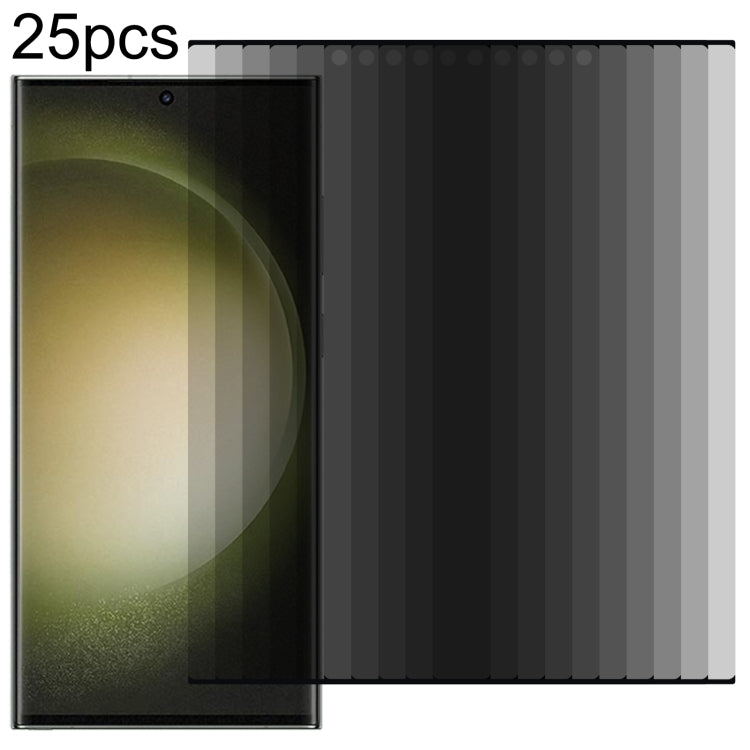 Lot de 25 films de protection en verre trempé ultra-fins à bords incurvés 3D, déverrouillage, pour Samsung Galaxy S23 Ultra 5G, S23+ 5G et S23 5G