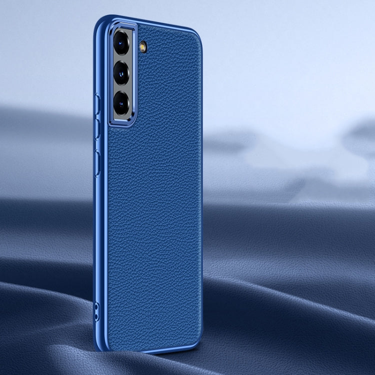 Litchi Texture Genuine Leather Phone Case, For Samsung Galaxy S23 Ultra 5G, For Samsung Galaxy S23 5G, For Samsung Galaxy S22 Ultra 5G, For Samsung Galaxy S22+ 5G, For Samsung Galaxy S22 5G