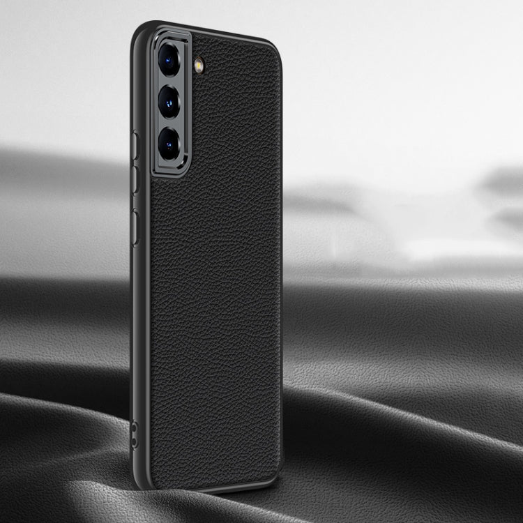 Litchi Texture Genuine Leather Phone Case, For Samsung Galaxy S23 Ultra 5G, For Samsung Galaxy S23 5G, For Samsung Galaxy S22 Ultra 5G, For Samsung Galaxy S22+ 5G, For Samsung Galaxy S22 5G