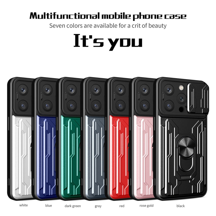 Sliding Camshield TPU+PC Phone Case with Card Slot, For iPhone 15 Pro Max, For iPhone 15 Pro, For iPhone 15 Plus
