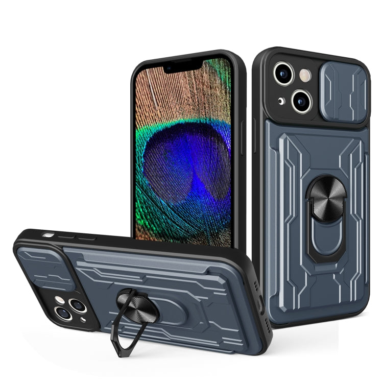 Sliding Camshield TPU+PC Phone Case with Card Slot, For iPhone 15 Pro Max, For iPhone 15 Pro, For iPhone 15 Plus