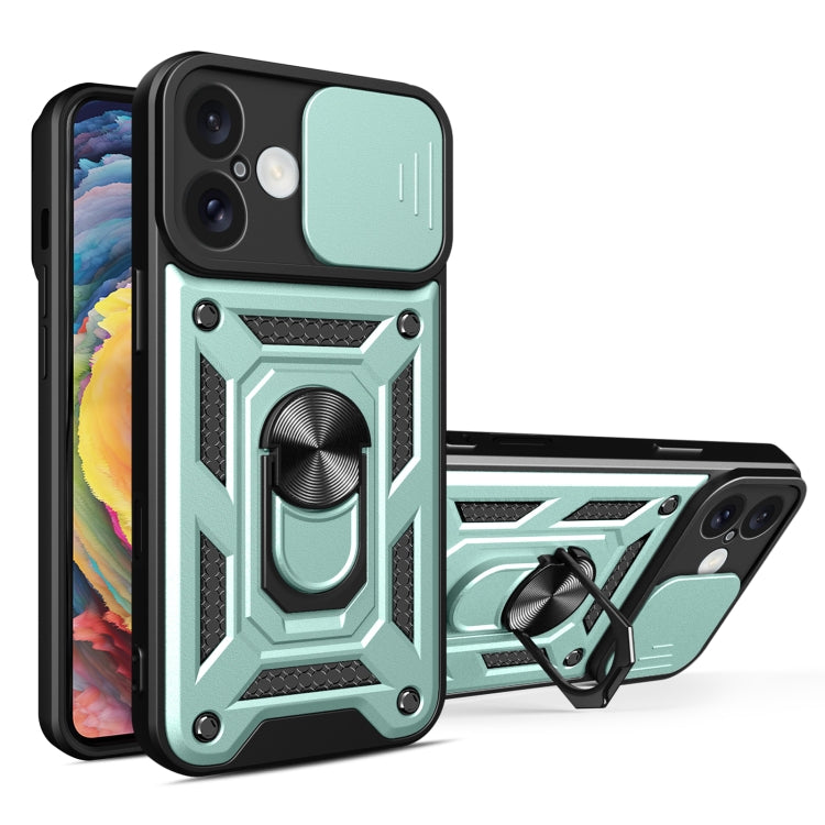 Sliding Camera Cover Phone Case For iPhone 16 Plus 16 15 Pro PU TPU PC