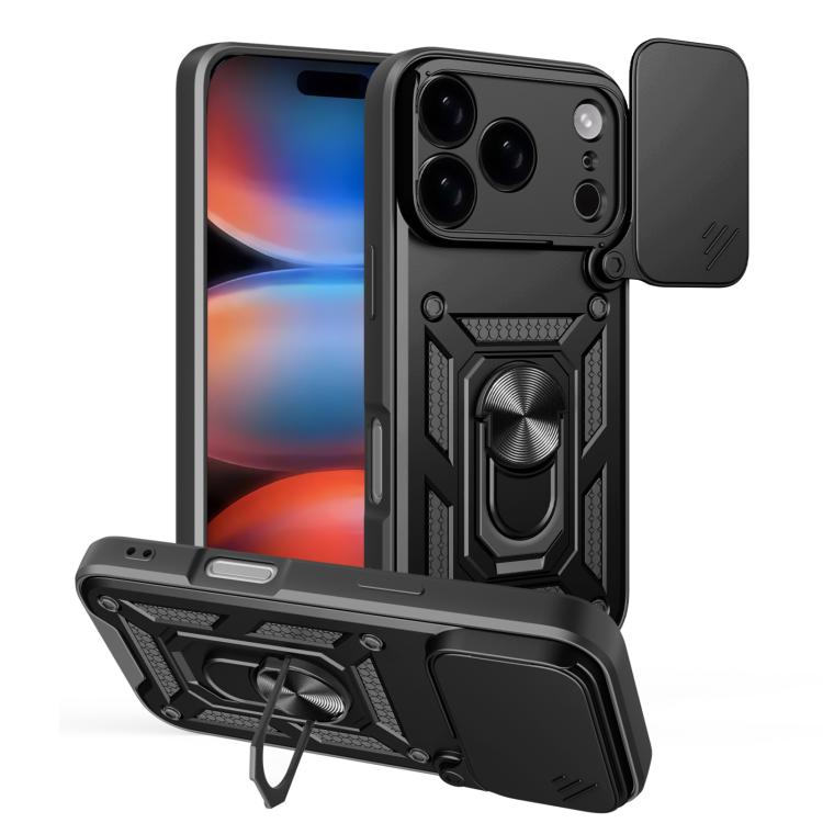 Sliding Camera Cover Design TPU+PC Phone Case, For iPhone 16e, For iPhone 16 Pro Max, For iPhone 16 Pro