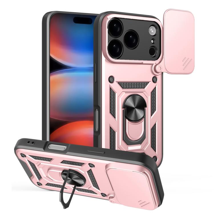 Sliding Camera Cover Design TPU+PC Phone Case, For iPhone 16 Plus, For iPhone 16, For iPhone 15 Pro Max