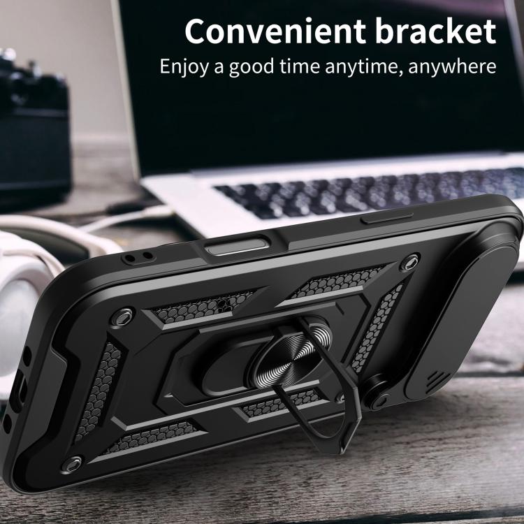 Sliding Camera Cover Design TPU+PC Phone Case, For iPhone 16 Plus, For iPhone 16, For iPhone 15 Pro Max