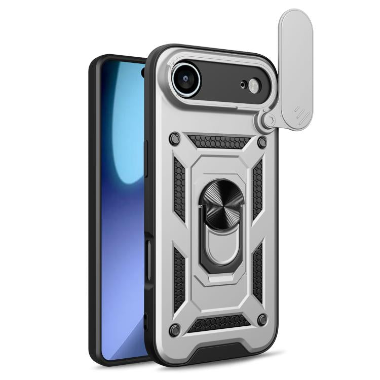 Sliding Camera Cover Design TPU+PC Phone Case, For iPhone 16 Plus, For iPhone 16, For iPhone 15 Pro Max