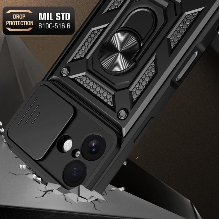 Sliding Camera Cover Design TPU+PC Phone Case, For iPhone 16 Plus, For iPhone 16, For iPhone 15 Pro Max