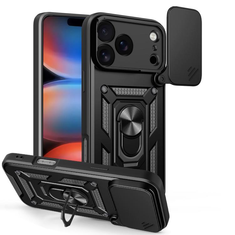 Sliding Camera Cover Design TPU+PC Phone Case, For iPhone 16e, For iPhone 16 Pro Max, For iPhone 16 Pro