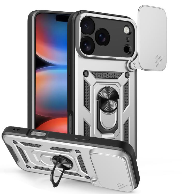 Sliding Camera Cover Design TPU+PC Phone Case, For iPhone 16e, For iPhone 16 Pro Max, For iPhone 16 Pro
