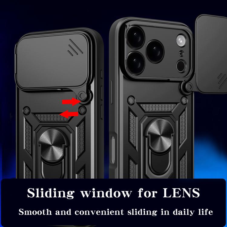 Sliding Camera Cover Design TPU+PC Phone Case, For iPhone 16e, For iPhone 16 Pro Max, For iPhone 16 Pro