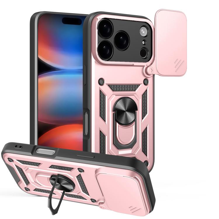Sliding Camera Cover Design TPU+PC Phone Case, For iPhone 16e, For iPhone 16 Pro Max, For iPhone 16 Pro