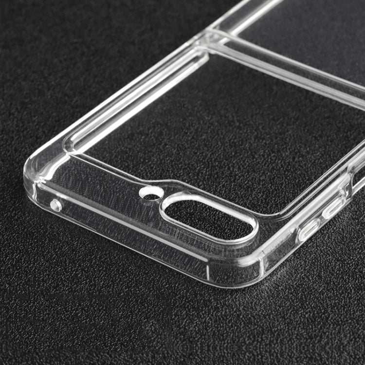 Coque de protection antichoc transparente en TPU avec charnière et airbag pour Samsung Galaxy Z Flip5