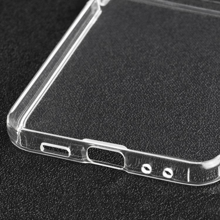 Coque de protection antichoc transparente en TPU avec charnière et airbag pour Samsung Galaxy Z Flip5
