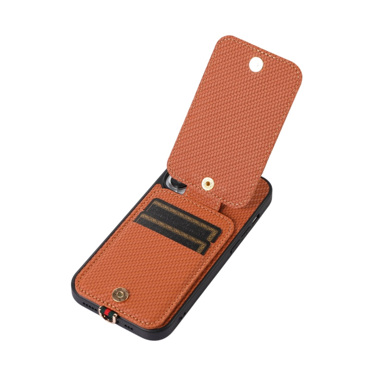 ABEEL Carbon Fiber RFID Card Holder Phone Case, For iPhone 15 Pro Max, For iPhone 15 Pro, For iPhone 14 Pro, For iPhone 14 Pro Max, For iPhone 13 Pro Max, For iPhone 13 Pro
